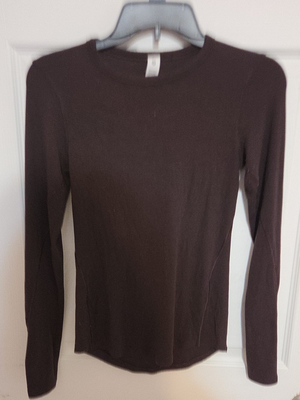 lululemon athletica Brown Long-Sleeve Crew Tee